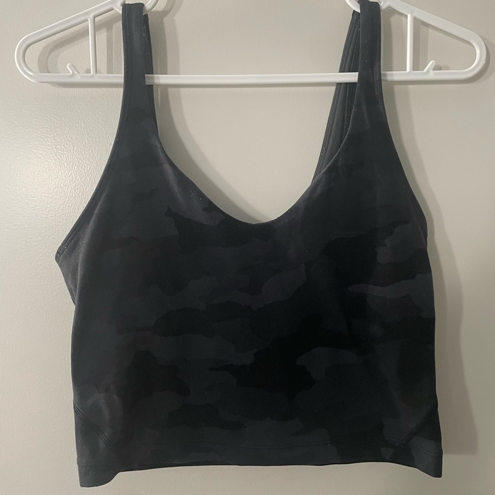 Black Camouflage Lululemon Align Tank Top